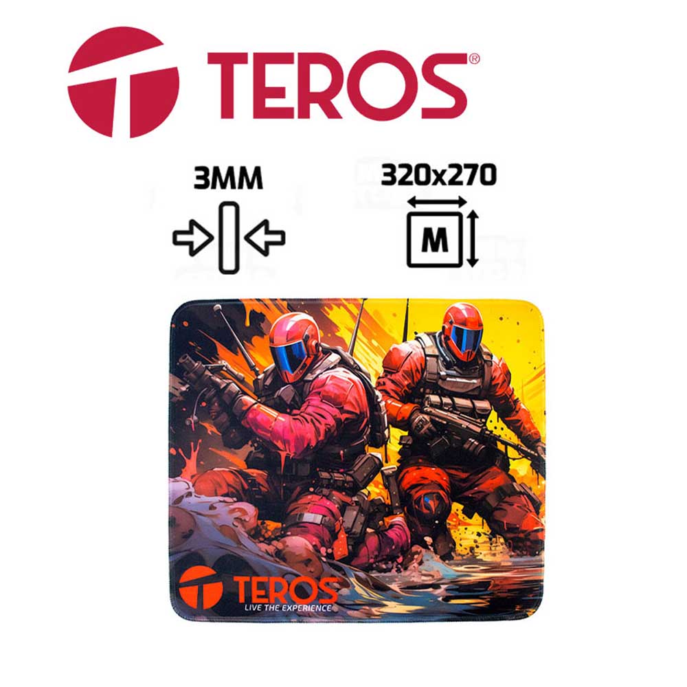 PAD MOUSE TEROS TE-3019S DISEÑO NEGRO
