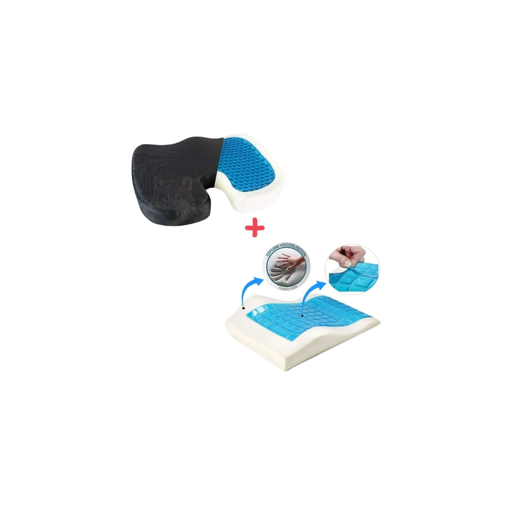 PACK Almohada Viscoelastica Y  Lumbar Ortopedico Viscoelastica