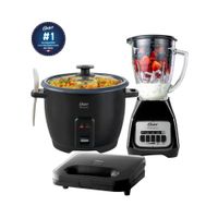 Combo Oster Licuadora 1.5Lt - Olla Arrocera 1.8 LT - Sandwichera