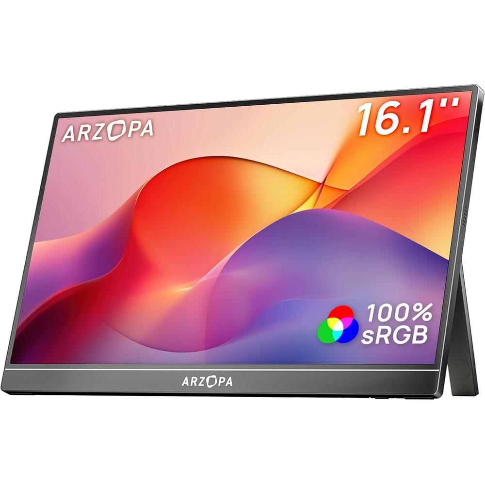 MONITOR PORTÁTIL Z1C 16.1"" FHD 1080P ARZOPA | GRIS OSCURO