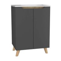 Vanitorio Laurent Gris Melamina Tuhome