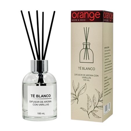 Difusor de Varillas Aroma Te Blanco 100ml Orange
