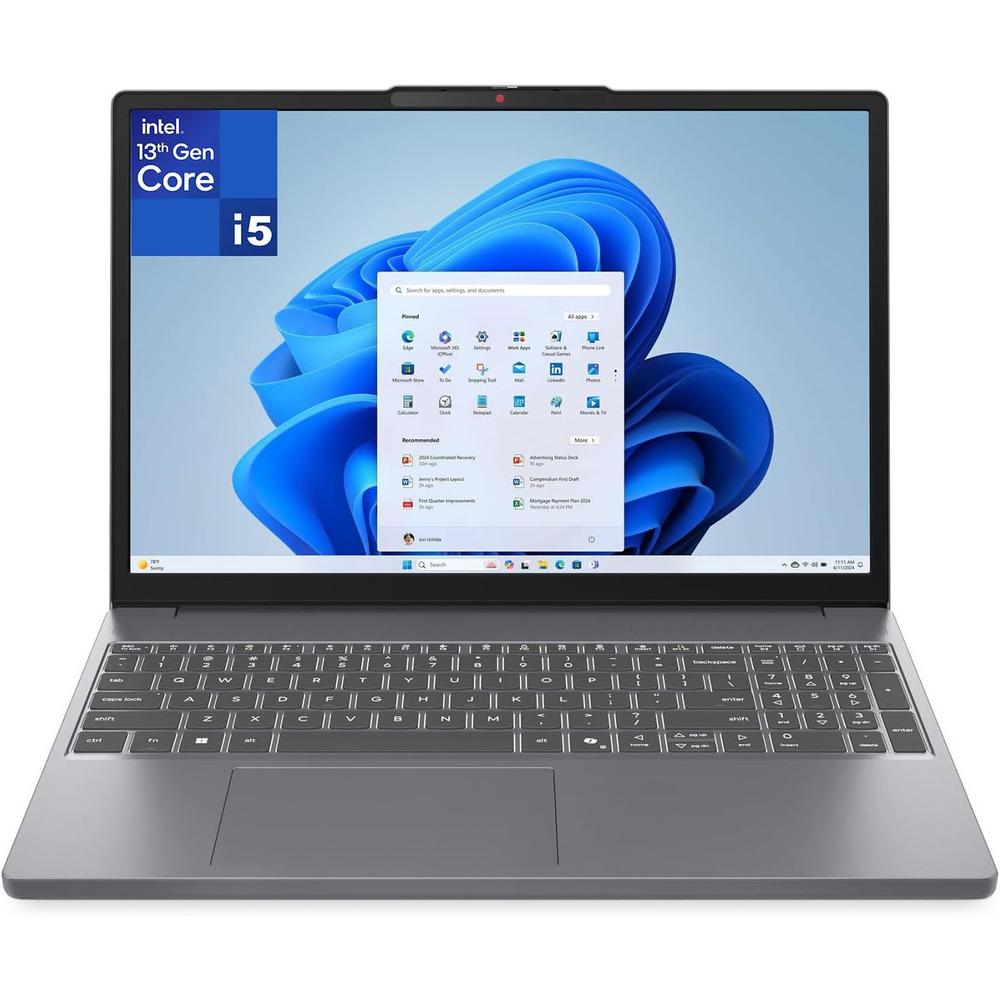 LAPTOP LENOVO IDEAPAD SLIM 3 15 FHD INTEL I5-13420H 16GB RAM 512GB SSD-TECLADO INGLES - MOON GREY