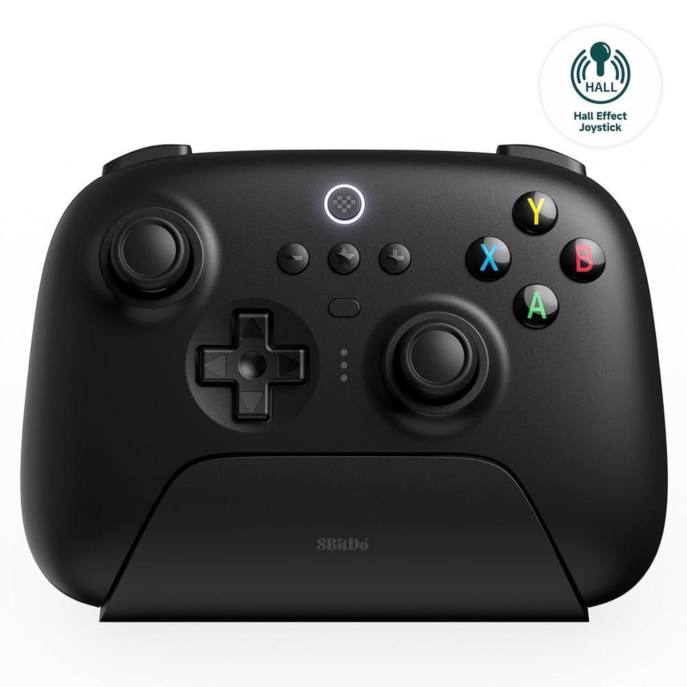 Mando Inalámbrico Ultimate 2.4G 8BitDo para PC Android Steam Deck y Apple - Negro