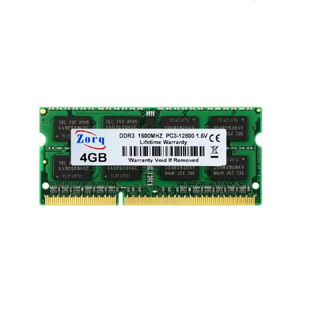 Memoria Ram 4 Ddr3 1600 GB Zorq Para Ordenador Portátil