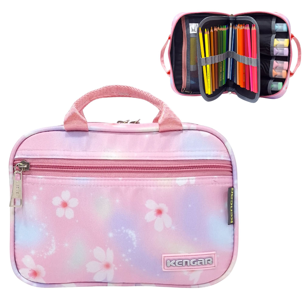 Cartuchera Organizadora Power - Rosa Diseño 4