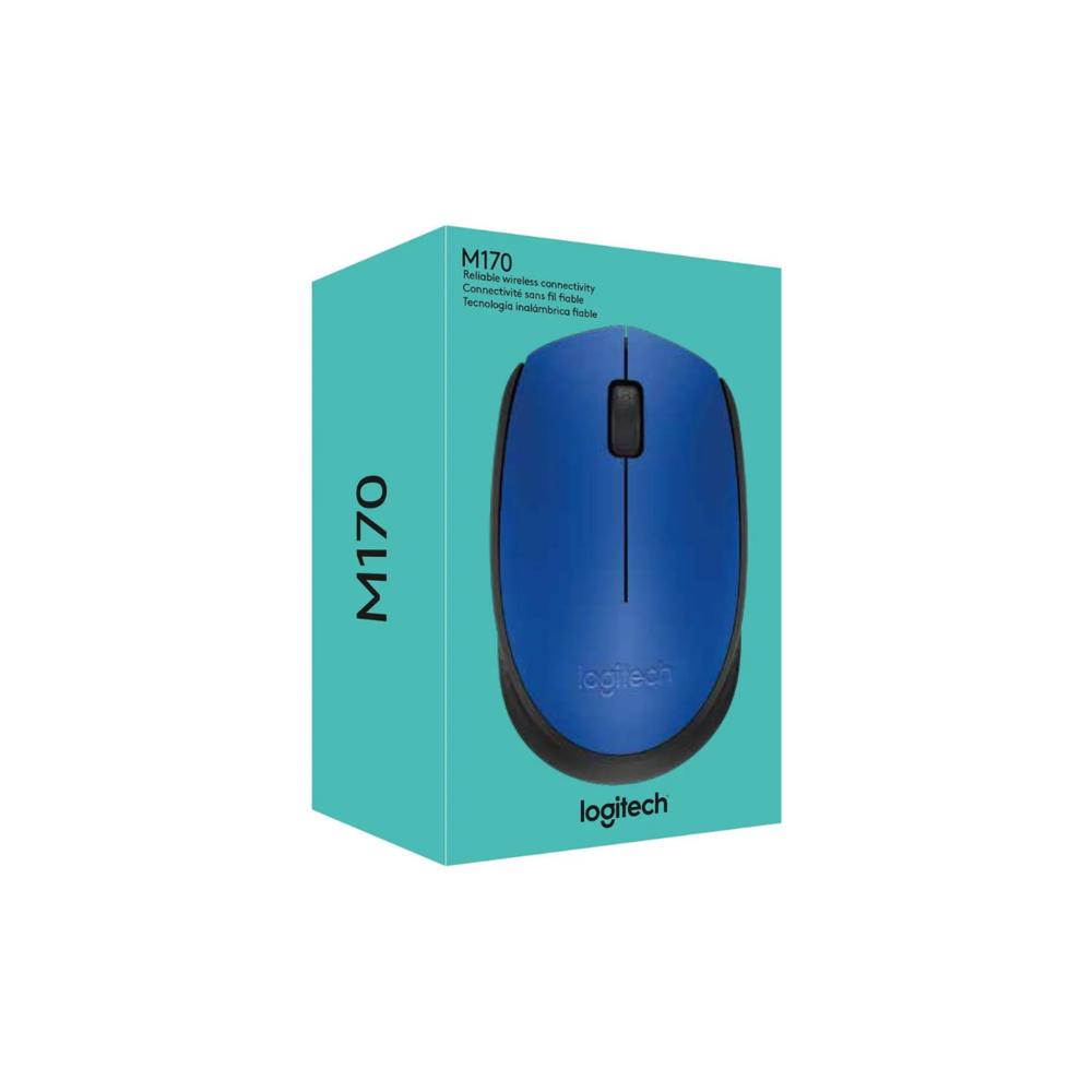 MOUSE LOGITECH M170 WIRELESS BLUE 910-004800