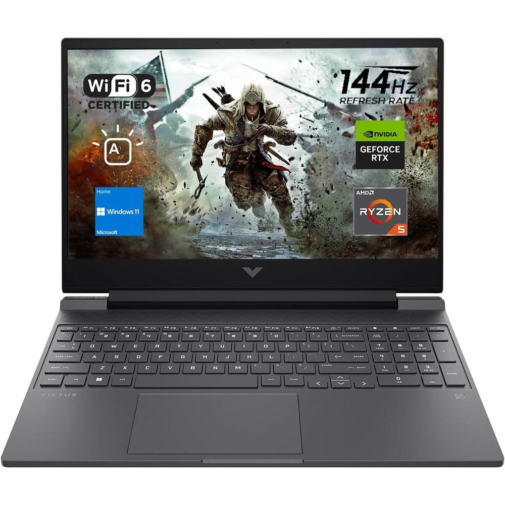 LAPTOP VICTUS 15 RYZEN 5 7535HS HP 15.6 2TB SSD PCIE 32GB RAM W11 - TECLADO INGLÉS - PLATEADO