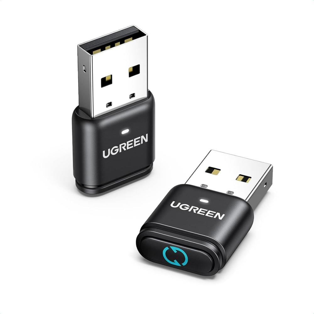 Adaptador Bluetooth UGREEN 5.3 USB Dongle Multifunción para PC y Laptop