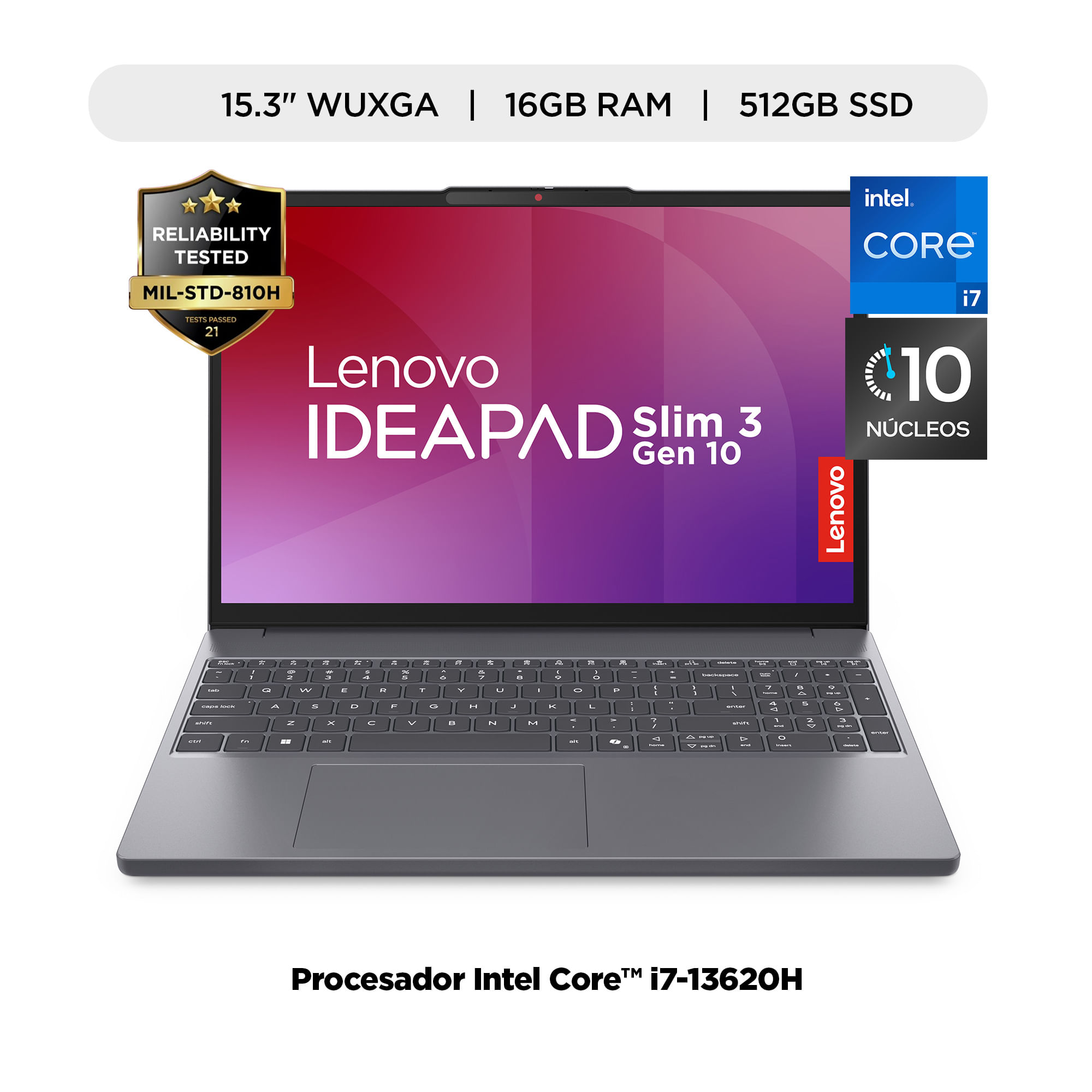 Laptop LENOVO IdeaPad Slim 3 15IRH10 15.3"" Intel Core i7 16GB 512GB W11