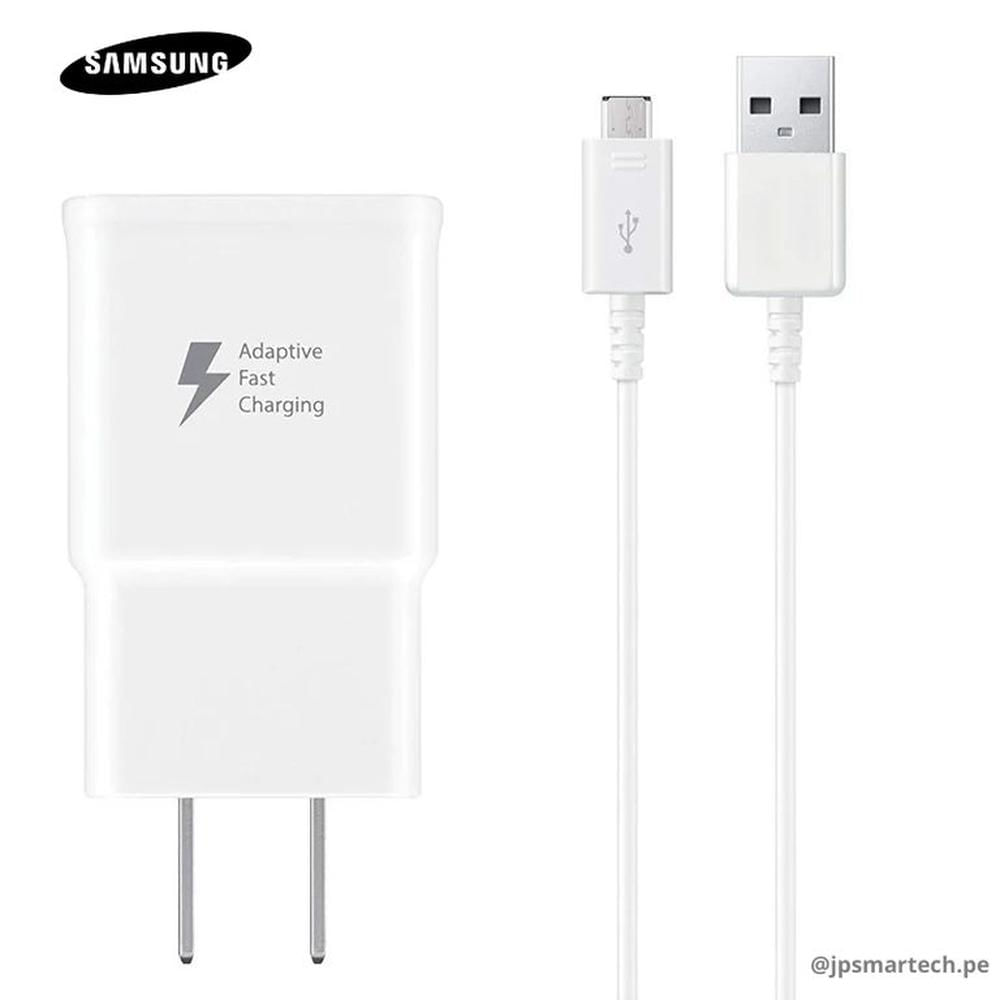 Cargador Samsung Original con Entrada Micro USB para Serie J - Blanco