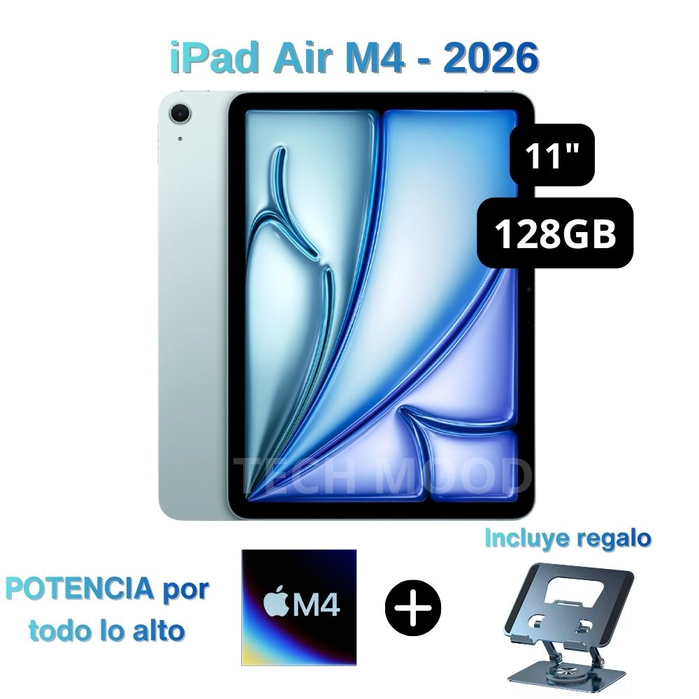 Combo iPad Air de 11'' Chip M4 WiFi 128GB Blue - Incluye de regalo un Soporte ajustable