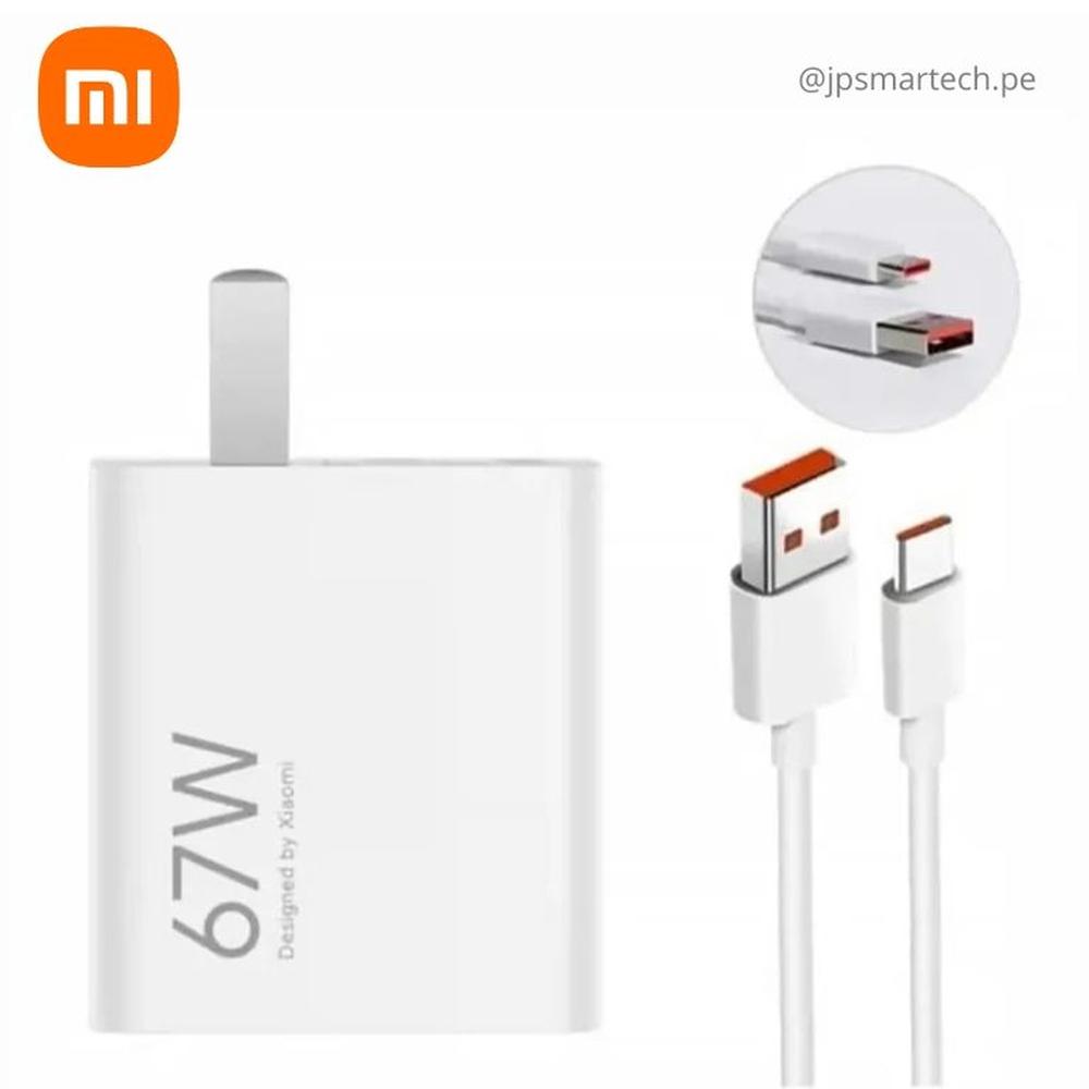 Xiaomi Cargador 67W Original Note 14 Note 14 Pro - BLANCO