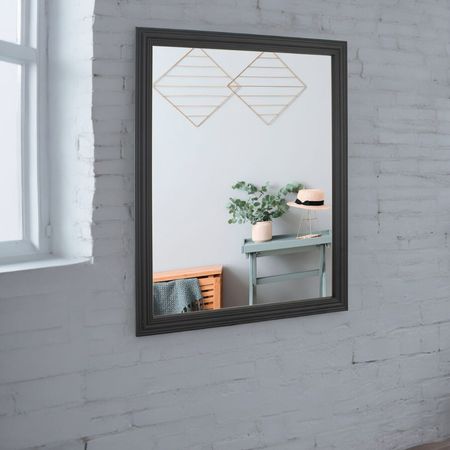 Espejo Rectangular Negro 33.5x43.5cm