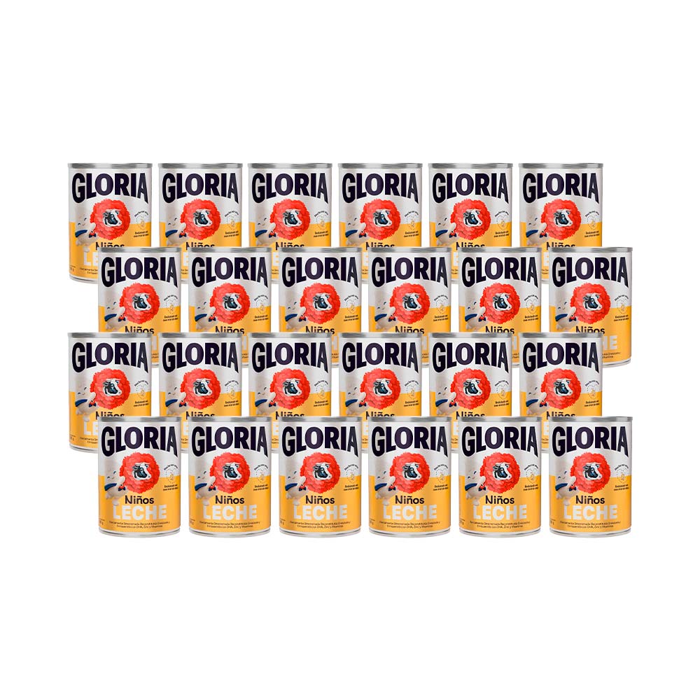 Leche Niños GLORIA con Miel de Abeja Paquete 24 Latas 390g c/u