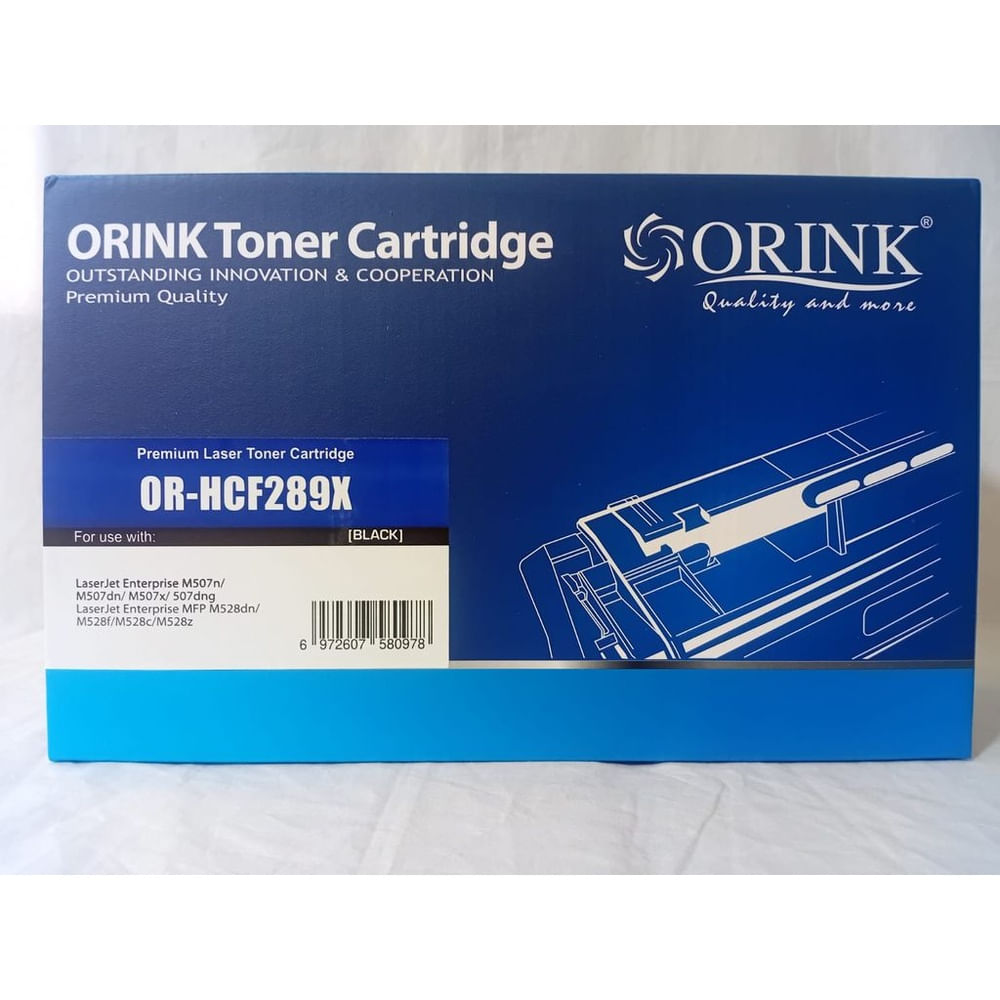 Tóner Compatible Orink HCF 289 X Negro Reemplazo HP CF289X Alto Rendimiento
