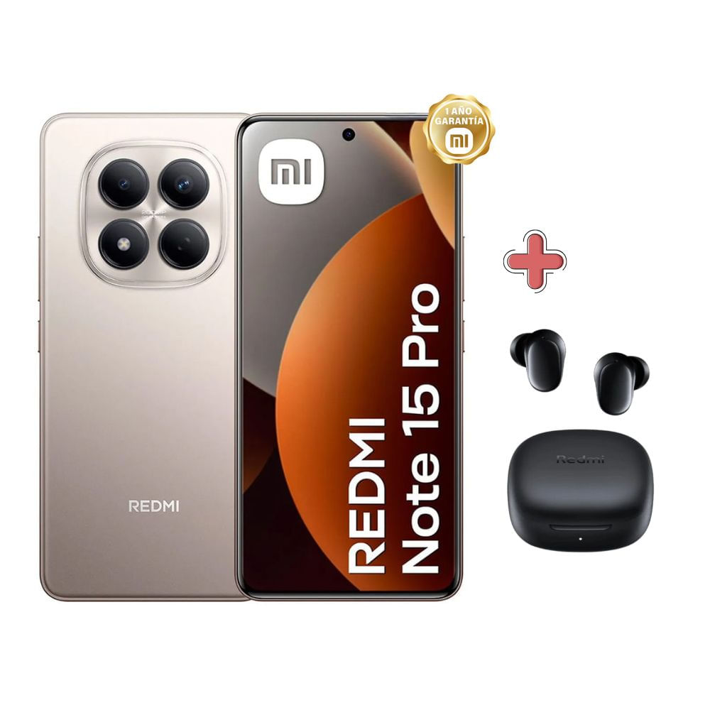 Celular Xiaomi Redmi Note 15 Pro 4G 8GB - 256GB Titanio 6500mAh