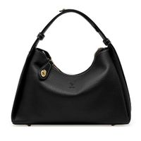 232 Cartera De Cuero Vacuno Diseño Práctico Moderno Black 232