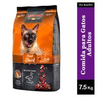 Comida para Gato Adulto Leonardo sabor Pato 7.5 kg