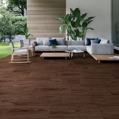 Piso Cerámico Maderado Larice Marrón 30x60cm 2.16m2 Celima