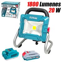 Lampara Reflector Led Total TWLI20258 20V 20W 1800 Lumenes 1Bat x 2Ah