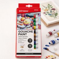 PINTURA GOUACHE 12 COLORES