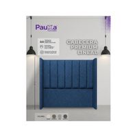 CABECERA PAUZA PREMIUM LINEAL QUEEN AZUL