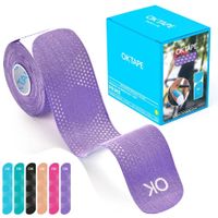 Ok Tape Prime Kinesiotape, Venda Kinesiologica Morado Reflectivo Hexagonal