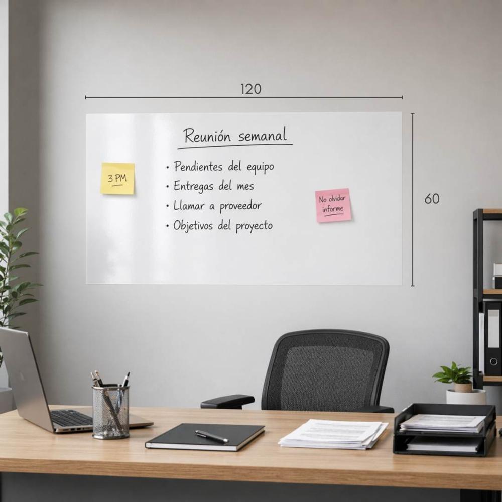 Pizarra AirTack PZR Blanca Brillante 120 x 60 cms