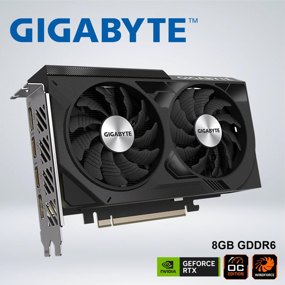 TARJETA GRÁFICA - GIGABYTE NVIDIA GEFORCE RTX 4060 WINDFORCE OC - 8GB GDDR6 128-BIT