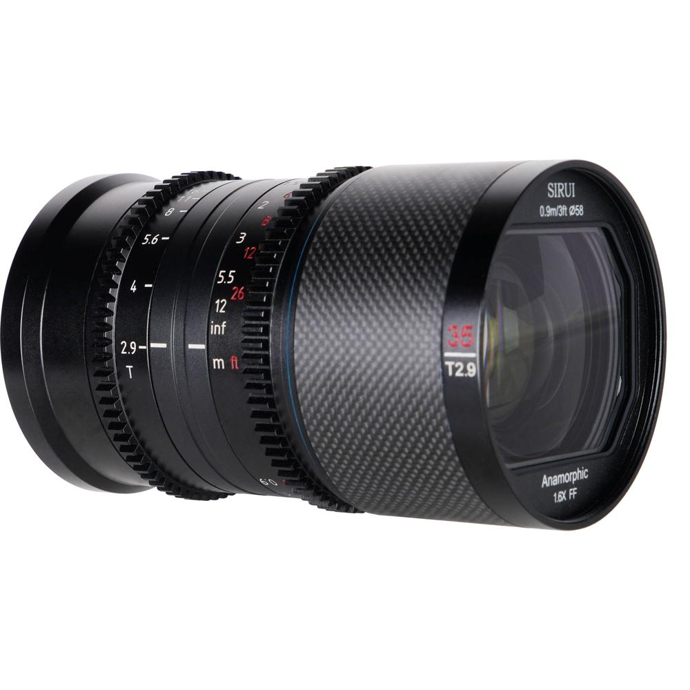 Sirui Saturn 35mm T2.9 Anamorphic Lens Carbon Fiber para Montura RF - Efectos de destello