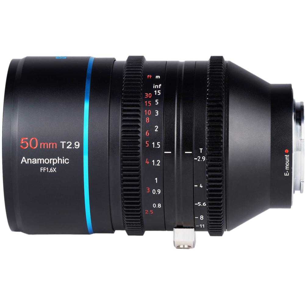 Sirui Lente Anamórfica 50mm T2.9 para Canon RF - Diseño Full Frame, Efectos de Rayo Azul