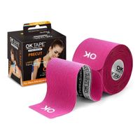 Ok Tape Clasic Kinesiotape, Venda Kinesiologica Rosa (20 Tiras Precortadas)