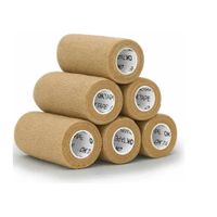 Vendas Cohesivas Coban Ok Tape 6 Unidades 10cm X 4.5m Beige