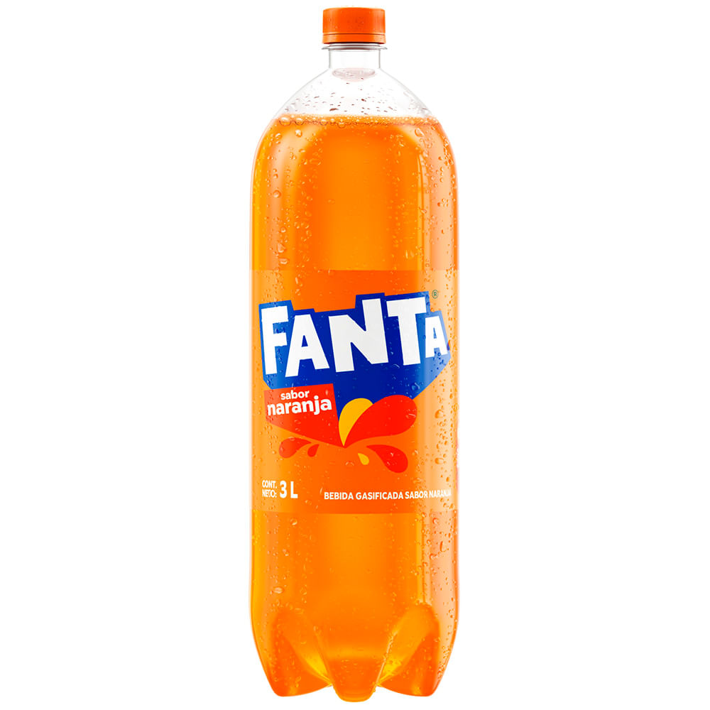 Gaseosa FANTA Naranja Botella 3L
