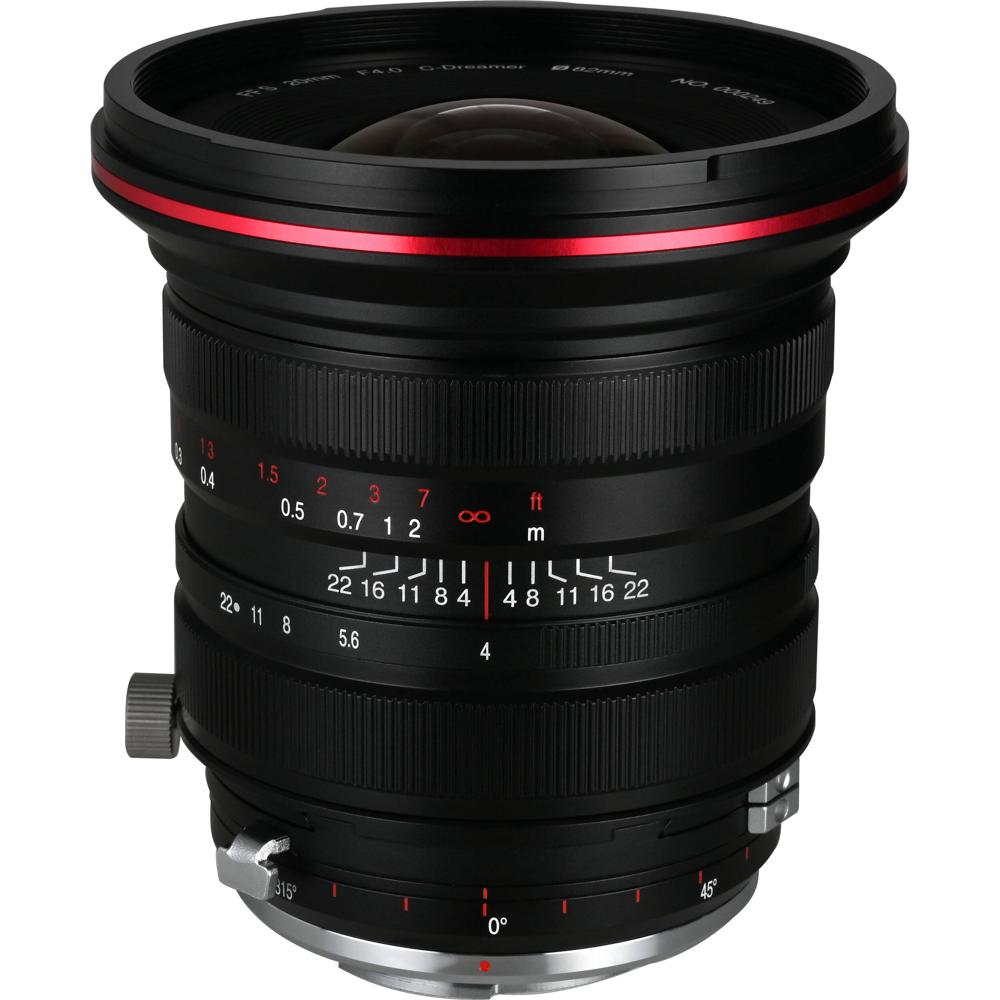 Venus Optics Laowa 20mm f/4 Zero-D Shift Lens K-Mount - Apertura f/4 a f/22, +/- 11mm de S