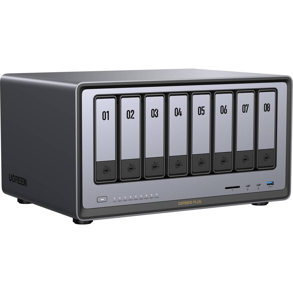 UGREEN NASync DXP8800 Plus 8-Bay NAS Enclosure | Intel Core i5-1235U | 8GB DDR5 RAM | 2 x