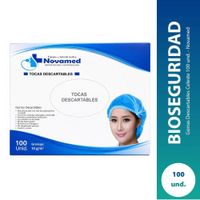 Gorras Descartables 100 und. Celeste - Novamed