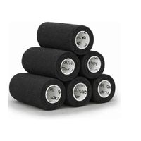 Vendas Cohesivas Coban Ok Tape 6 Unidades 10cm X 4.5m Negro