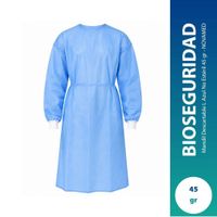 Mandil Descartable L Azul No Estéril 45 gr - Novamed