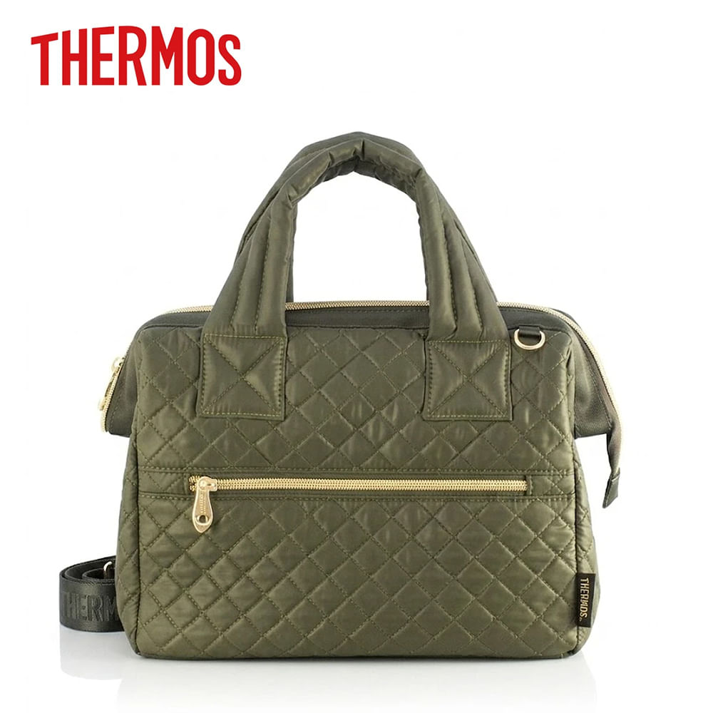 Lonchera Ejecutiva Thermos Termica Quilted Verde