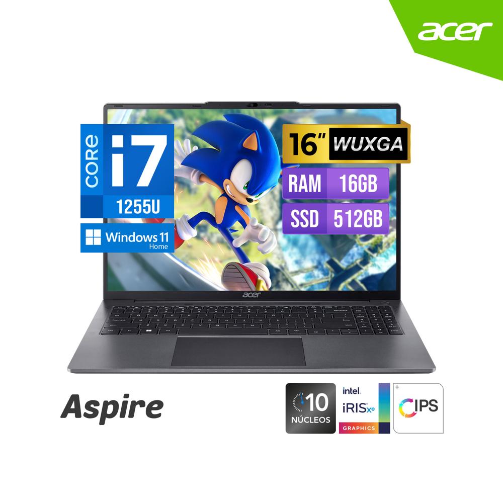 Laptop Acer Aspire AL16  51P  7984 Intel Core i7  1255U 16  16GB   512GB  Windows 11