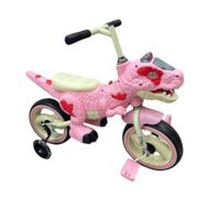 Bicicleta con Pedal Modelo Dinosaurio - Bicidino Rosa