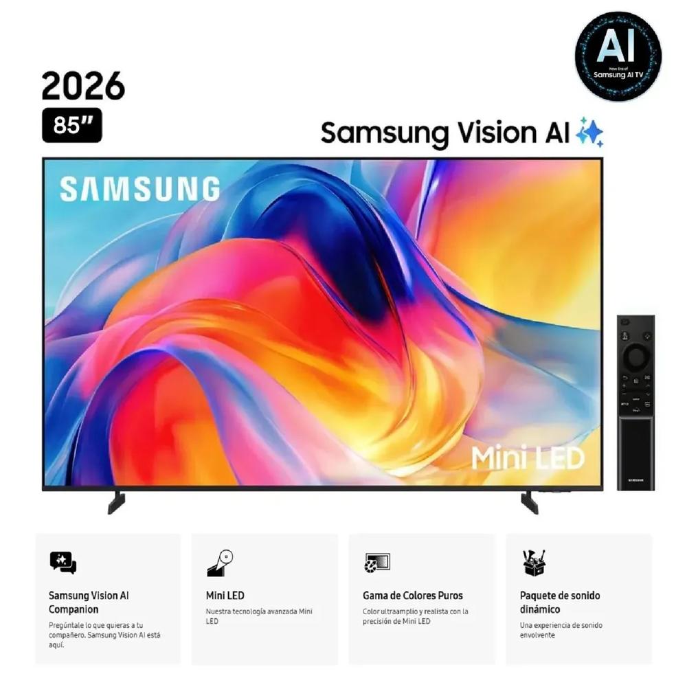 Televisor Samsung 85 Mini LED 4K UHD Smart TV Vision AI UN85M70HAGXPE - 2026