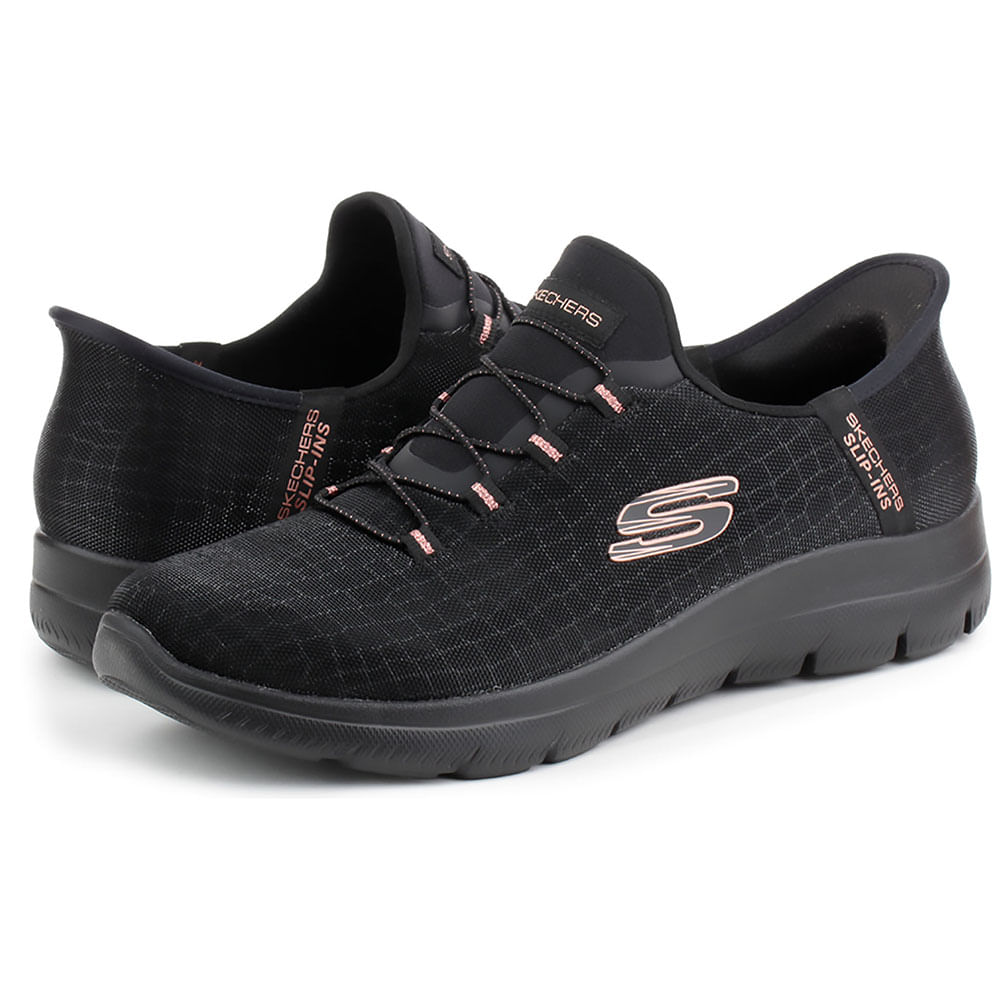 Zapatilla Skechers Dama Negro 150128 BKGD Talla 38