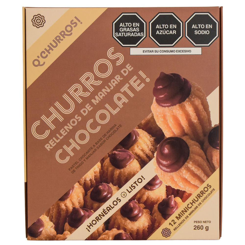 Mini Churro de Chocolate CHURRO FÁCIL Caja 12un