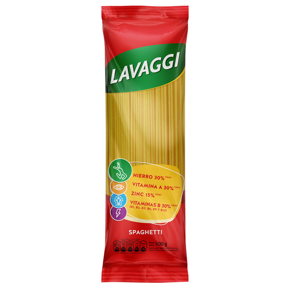Fideos Spaghetti LAVAGGI Bolsa 500g