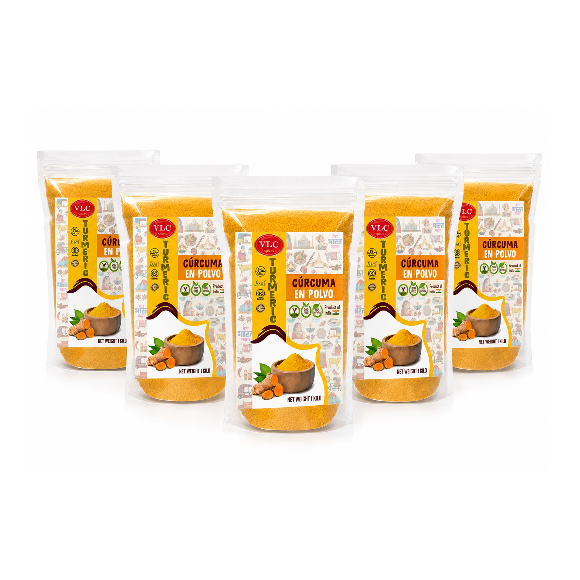 Pack 5 Cúrcuma en Polvo de Asia VLC 5 kg