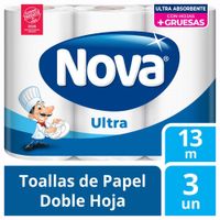 Papel Toalla NOVA Ultra Paquete 3un