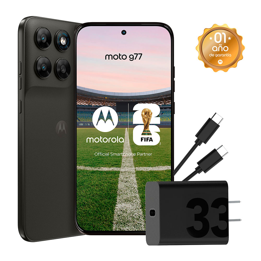 Smartphone MOTOROLA G77 6.8"" 8GB 256GB 108MP+8MP Negro